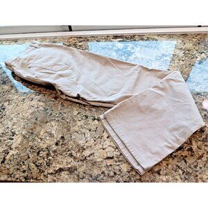 Size 8 Calvin Klein Jeans Womens Corduroy Jeans Beige High Rise 70s Style Comfy
